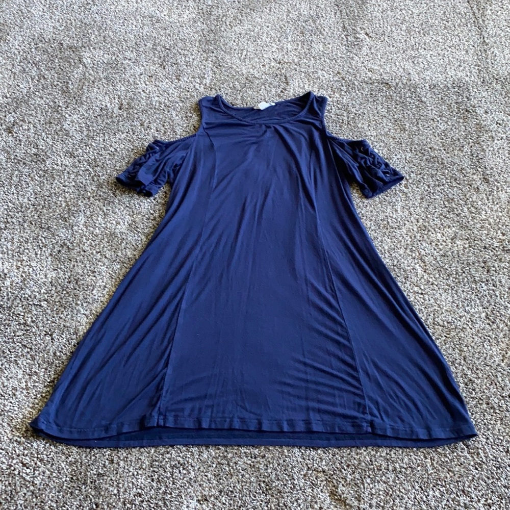 Size small open shoulder t-shirt dress.